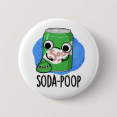 Soda Poop Funny Drink Pun Ronde Button 5,7 Cm (Voorkant)