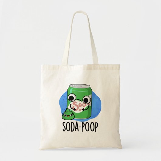 Soda Poop Funny Drink Pun Tote Bag (Voorkant)