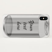 Soda pop aluminium blikje zilver Case-Mate iPhone case (Achterkant (horizontaal))