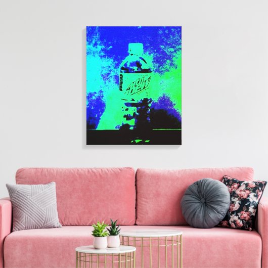 Soda pop art canvas afdruk (Insitu (Woonkamer))