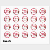 Soda Pop Baby Shower Ronde Sticker (Vel)