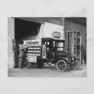 Soda Pop Bezorgwagen, 1924 Briefkaart