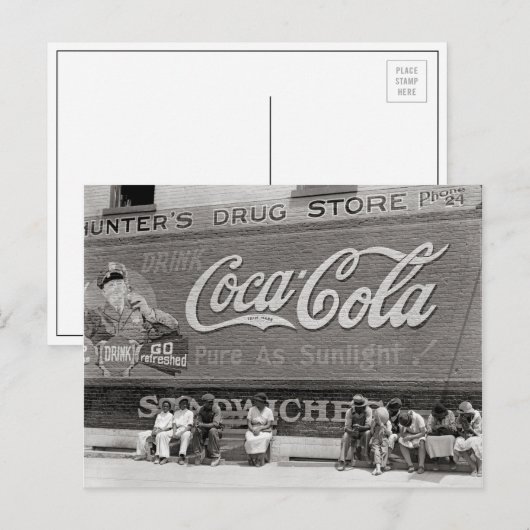 Soda Pop Billboard, 1939 Briefkaart (Voorkant / Achterkant)