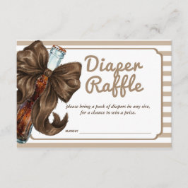 Soda Pop Boog Baby Shower Luiers Raffle Informatiekaartje