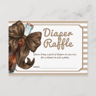 Soda Pop Boog Baby Shower Luiers Raffle Informatiekaartje