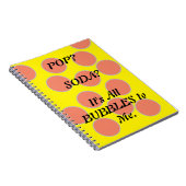 Soda pop bubbels Spiraal Foto Notitieboek (Rechterzijde)