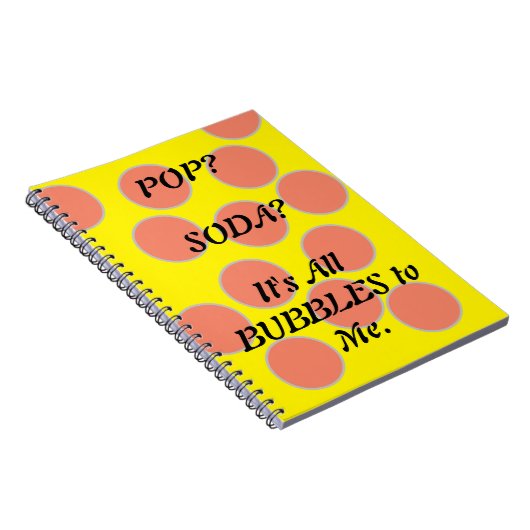 Soda pop bubbels Spiraal Foto Notitieboek (Rechterzijde)