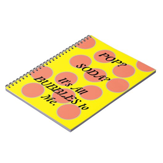 Soda pop bubbels Spiraal Foto Notitieboek (Linkerzijde)