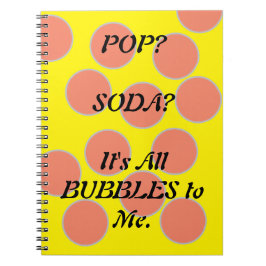 Soda pop bubbels Spiraal Foto Notitieboek