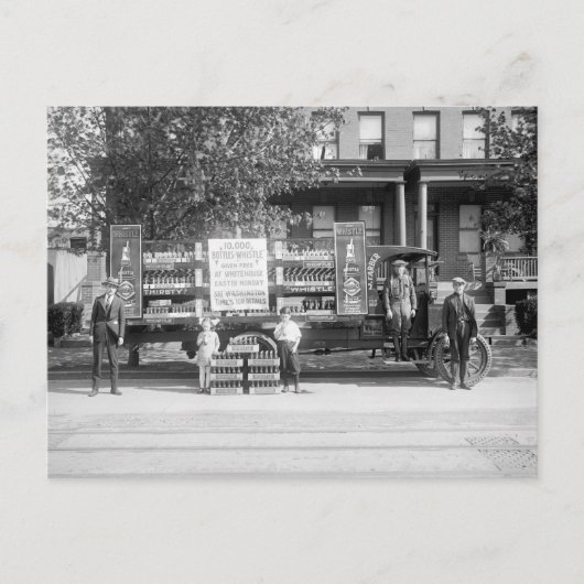 Soda Pop Delivery Truck, begin jaren 20 Briefkaart (Voorkant)