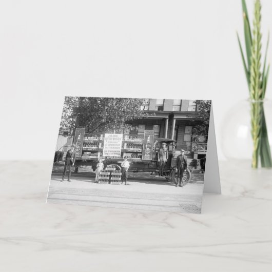 Soda Pop Delivery Truck, begin jaren twintig Kaart (Voorkant)