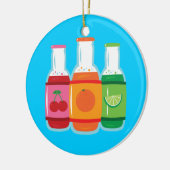 Soda-Poppen Keramisch Ornament (Links)