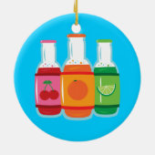 Soda-Poppen Keramisch Ornament (Achterkant)