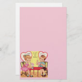  Soda Shop Valentijn Sweethearts Briefpapier (Voorkant / Achterkant)