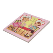  Soda Shop Valentijn Sweethearts Tegeltje (Zijkant)