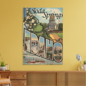 Soda Springs, Idaho - Grote lettertjes Canvas Afdruk (Insitu (Woonkamer))