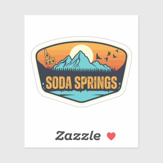 Soda Springs, Idaho Sticker (Vel)