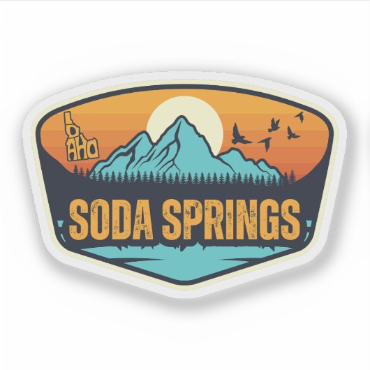 Soda Springs, Idaho Sticker (Voorkant)