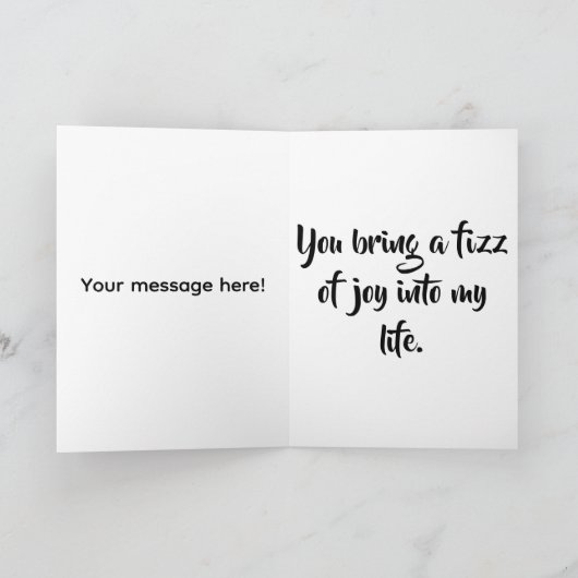 Soda Valentijnsdag Kaart (Binnen)