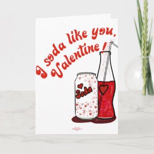 Soda Valentijnsdag Kaart