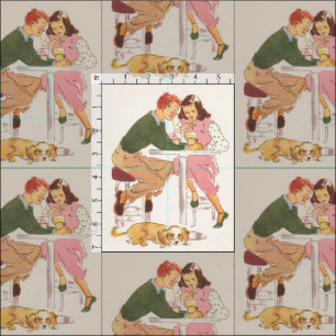 Sodas  Retro Fabric-afdrukken delen Stof