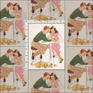 Sodas Retro Fabric-afdrukken delen Stof