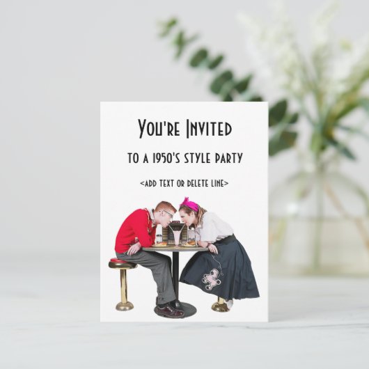 Sodashop Couple Post Card - Geen enveloppen inbegr Uitnodiging Briefkaart (Staand voorkant)