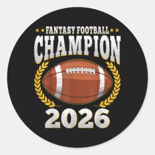 Sodasy Football Sport Stijl 2026 - Trofee Winnaar Ronde Sticker