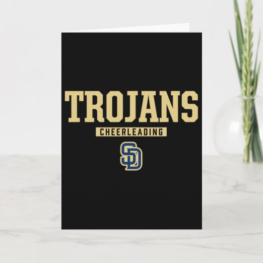 Soddy-daisy Trojans Logo Cheerleading Hs Kaart (Voorkant)
