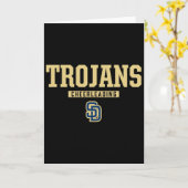 Soddy-daisy Trojans Logo Cheerleading Hs Kaart (Gele Bloem)