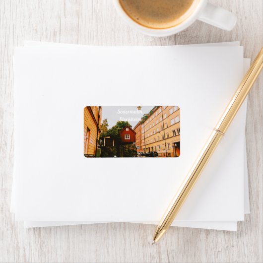 Södermalm, Stockholm, Zweden Etiket (Insitu)