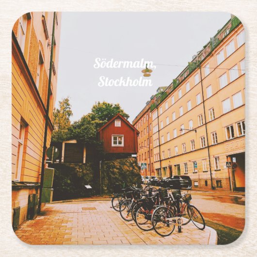 Södermalm, Stockholm, Zweden Kartonnen Onderzetters (Voorkant)