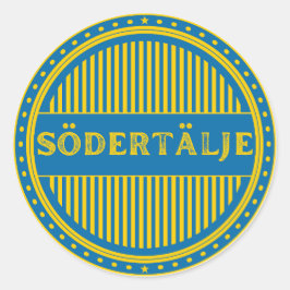 Södertälje City Pride Emblem – Swedish Identity Ronde Sticker