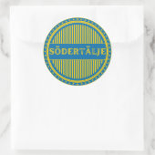 Södertälje City Pride Emblem – Swedish Identity Ronde Sticker (Tas)