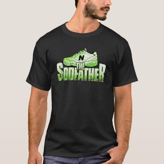 Sodfather Landscaping Lawn Mower T-shirt (Voorkant)