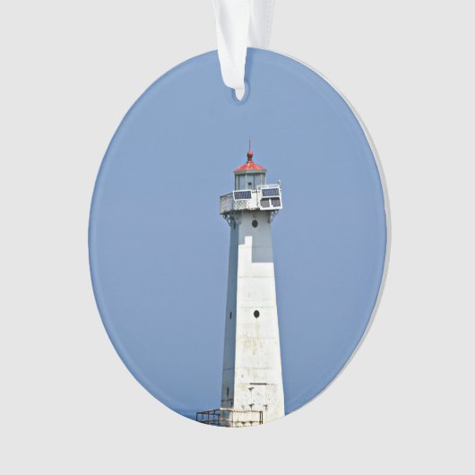 Sodus Buitenvuurtoren op een acryl Ornament (voorkant)