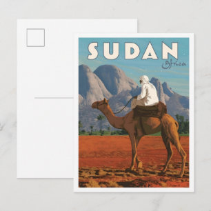 Soedan Afrika Vintage Reizen Briefkaart