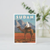Soedan Afrika Vintage Reizen Briefkaart (Staand voorkant)
