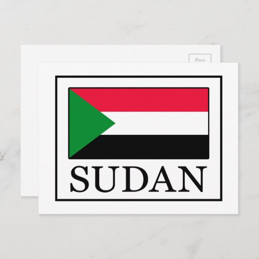 Soedan Briefkaart (Voorkant / Achterkant)
