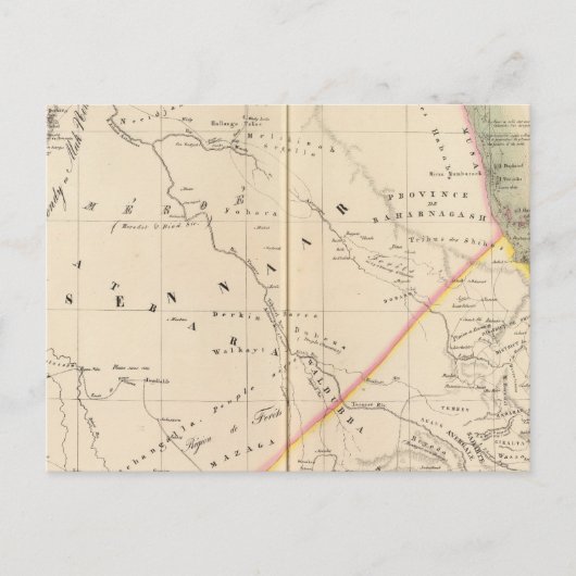 Soedan, Ethiopië Briefkaart (Voorkant)