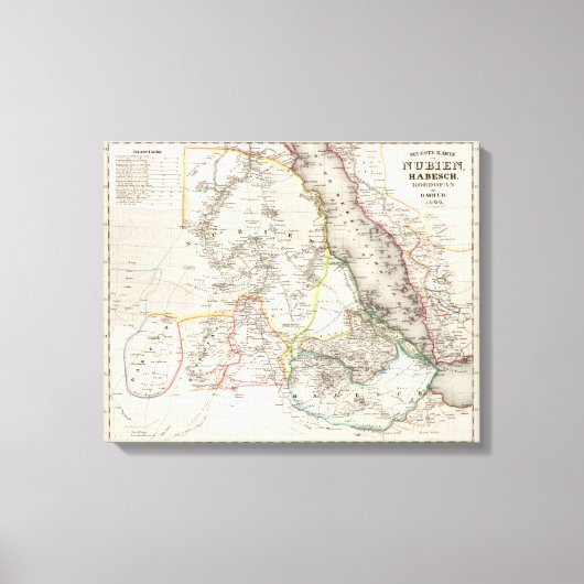 Soedan, Ethiopië Canvas Afdruk (Voorkant)