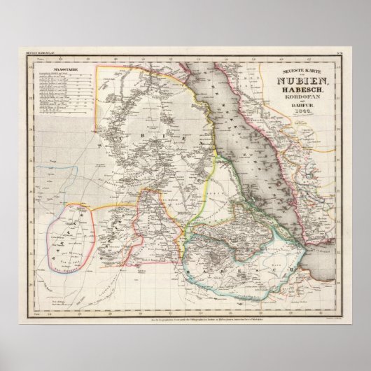 Soedan, Ethiopië Poster (Voorkant)