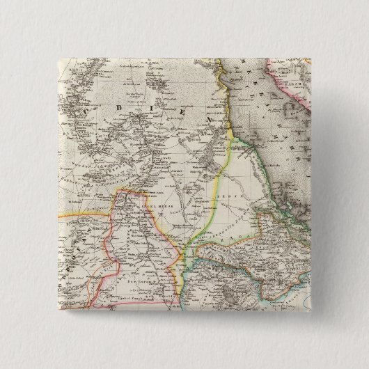 Soedan, Ethiopië Vierkante Button 5,1 Cm (Voorkant)