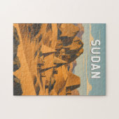 Soedan Illustratie Reis Kunst Vintage Legpuzzel (Horizontaal)