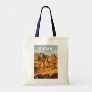 Soedan Illustratie Reis Kunst Vintage Tote Bag