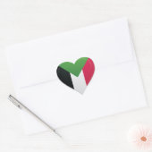 Soedan liefde vlag trots hart sticker (Envelop)