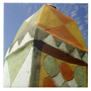 Soedan, Noord (Nubia), gedecorbeerd dak Tegeltje