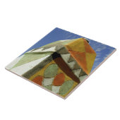 Soedan, Noord (Nubia), gedecorbeerd dak Tegeltje (Zijkant)