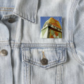 Soedan, Noord (Nubia), Versierd dak Vierkante Button 5,1 Cm (In situ)