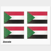 Soedan Rechthoekige Sticker (Vel)
